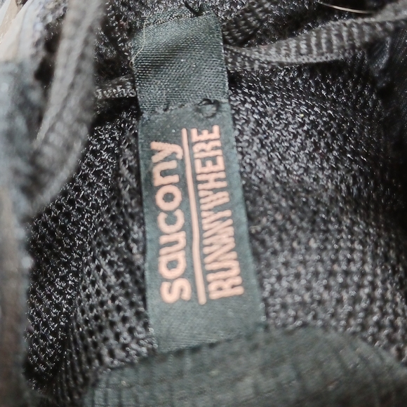 Saucony Excursion Trail Running Shoes Grey Black Peach Run Anywhere Grid Size 8 - Picture 15 of 16